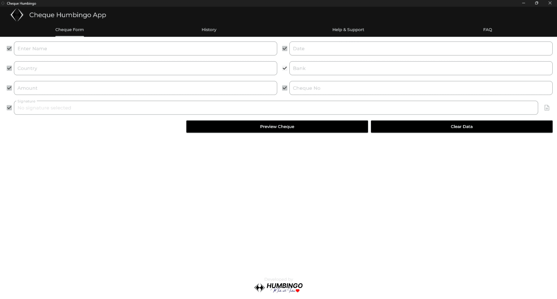 Cheque Printing Software